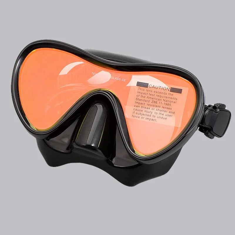 JUNHAIINS Professional Silicone Snorkel Mask Breathing tube Anti Fog Tempered Glass Swimming Snorke Set for Water Sport