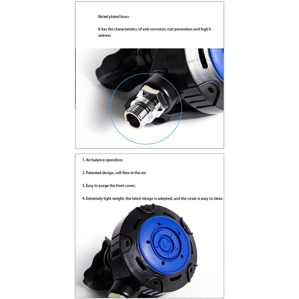 Diving Snorkeling Equipment Pressure Reducer Scuba 2Nd Stage Regulator Underwater Breathing Diving Supply Highly Recommended