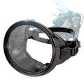 Oval Diving Mask Single Lens Scuba Mask Tempered Glass Lens Scuba Goggles Anti-Fog Anti-Leak for Underwater Adventures