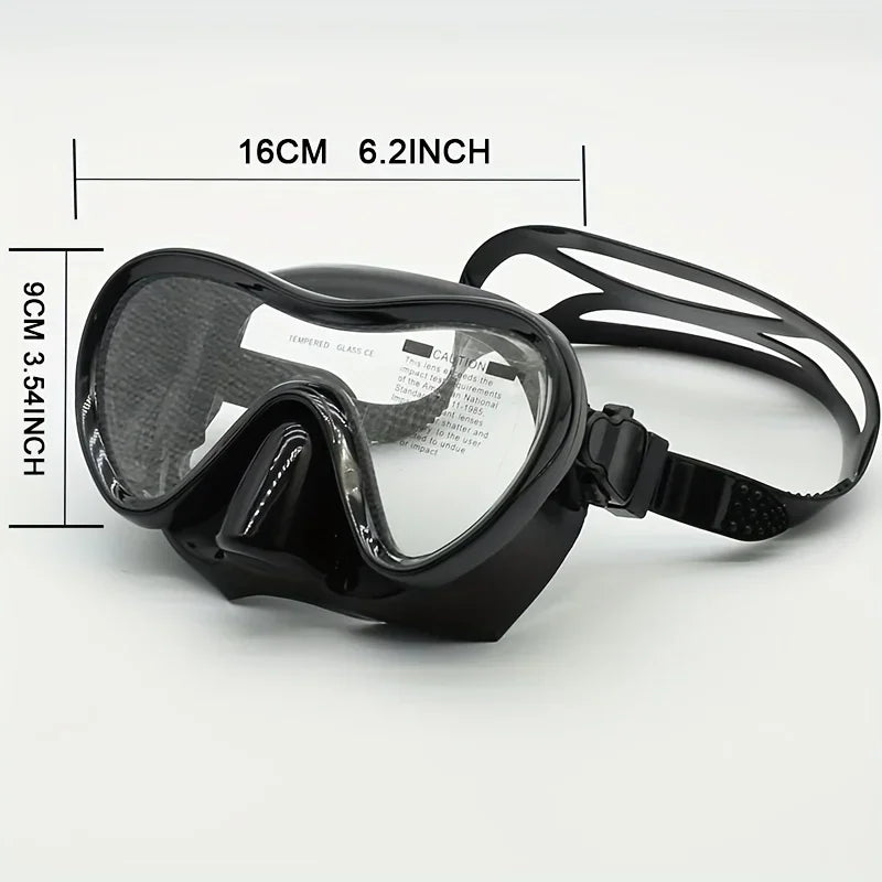 JUNHAIINS Professional Silicone Snorkel Mask Breathing tube Anti Fog Tempered Glass Swimming Snorke Set for Water Sport