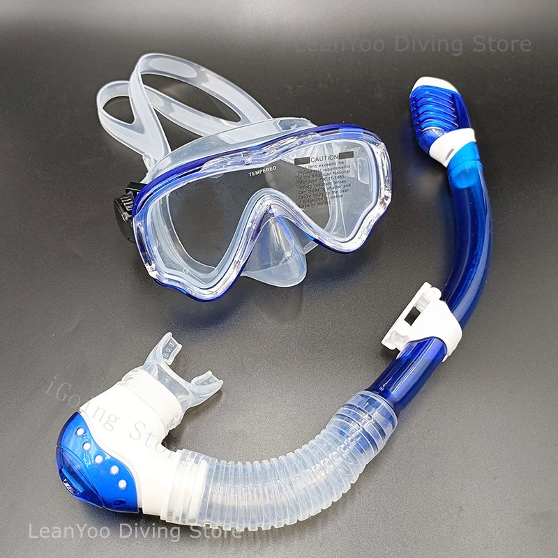 Excellent Performance Child Diving Mask Set Soft Silicone Kids Dive Goggles Snorkel with Dry Breathing Tube