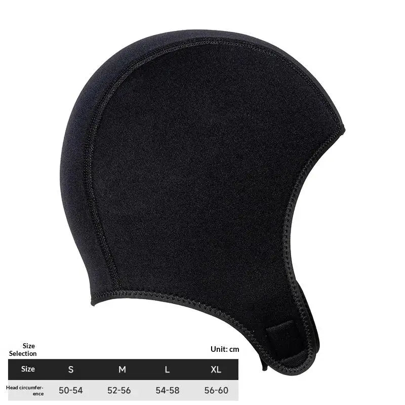 3MM Neoprene Diving Hood Waterproof Hat Wetsuit Hood Swimming Cap Suit Surf Scuba Diving Cap Surf Fishing Spearfishing Kitesurf
