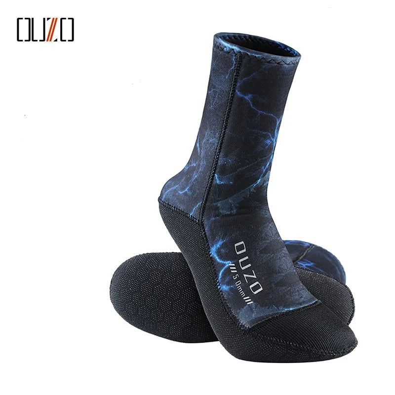 3MM 5MM Neoprene Diving Socks For Kids Youth Adults Winter Surf Snorkeling Swimming Beach Boots Anti-Slip Thickened Warm Socks