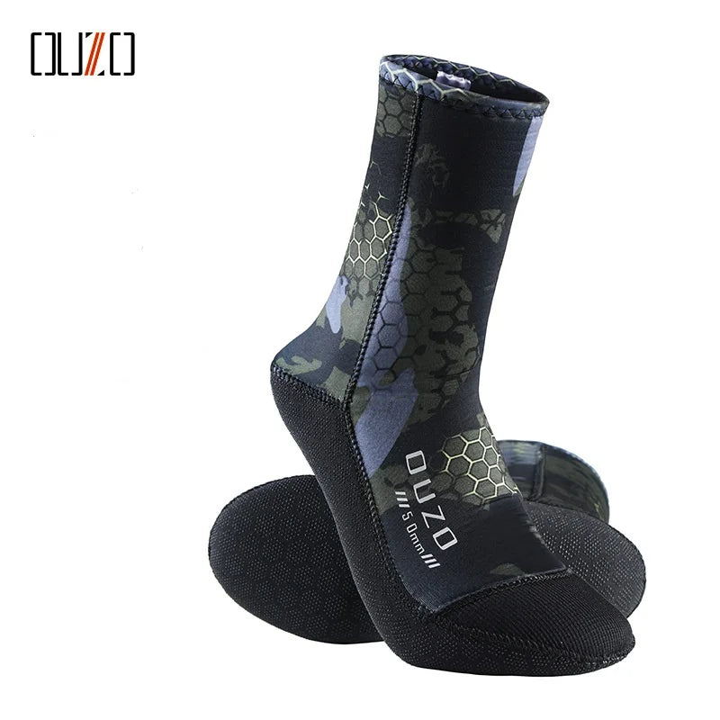 3MM 5MM Neoprene Diving Socks For Kids Youth Adults Winter Surf Snorkeling Swimming Beach Boots Anti-Slip Thickened Warm Socks